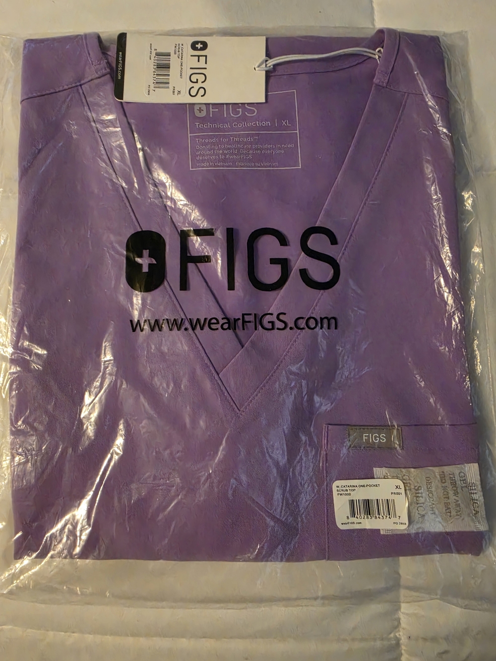 Figs Catarina V-Neck XLG Scrub Top  *NWT*